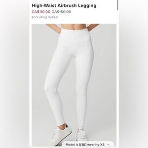 Alo Yoga High-Waist Airbrush Legging - size M